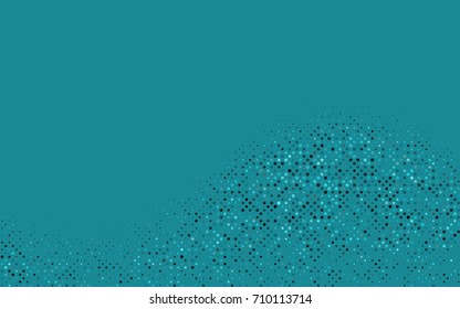 Dark BLUE vector abstract pattern with circles. Geometry template for your business design. Background with colored spheres.