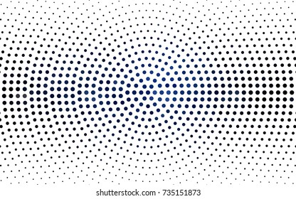 DARK BLUE vector abstract pattern with circles. Geometry template for your business design. Background with colored spheres.