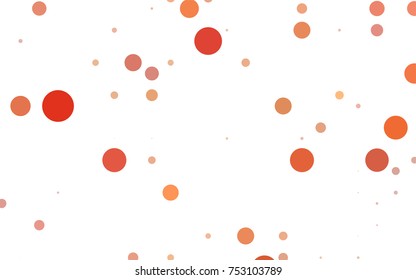 Dark BLUE vector abstract pattern with circles. Geometry template for your business design. Background with colored spheres.