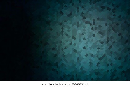 Dark BLUE vector abstract pattern with circles. Geometry template for your business design. Background with colored spheres.