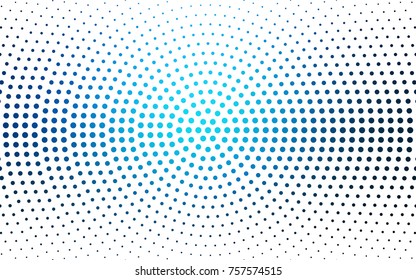 DARK BLUE vector abstract pattern with circles. Geometry template for your business design. Background with colored spheres.