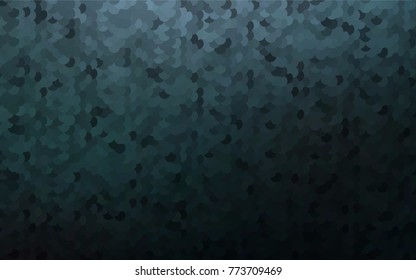 Dark BLUE vector abstract pattern with circles. Geometry template for your business design. Background with colored spheres.