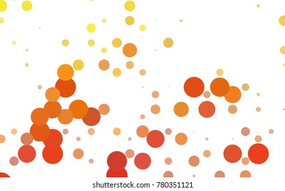 Dark BLUE vector abstract pattern with circles. Geometry template for your business design. Background with colored spheres.