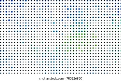 Dark BLUE vector abstract pattern with circles. Geometry template for your business design. Background with colored spheres.