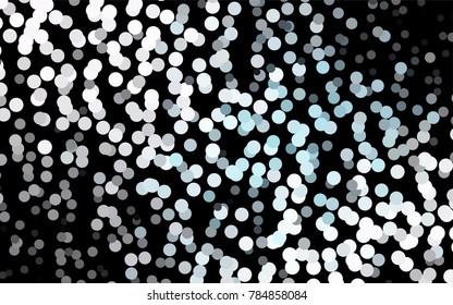 Dark BLUE vector abstract pattern with circles. Geometry template for your business design. Background with colored spheres.