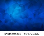 Dark BLUE vector abstract polygonal pattern. Creative geometric illustration in Origami style with gradient. Brand-new design for your business.