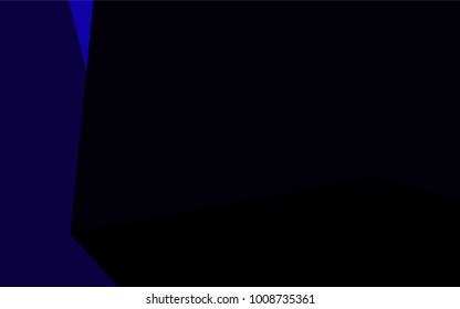 Dark BLUE vector abstract polygonal template. Creative geometric illustration in Origami style with gradient. A new texture for your design.