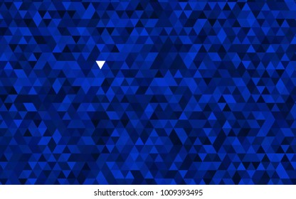 Dark BLUE vector abstract polygonal pattern. Brand-new colored illustration in blurry style with gradient. Brand-new style for your business design.