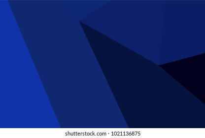 Dark BLUE vector abstract polygonal template. Colorful abstract illustration with gradient. A completely new template for your business design.