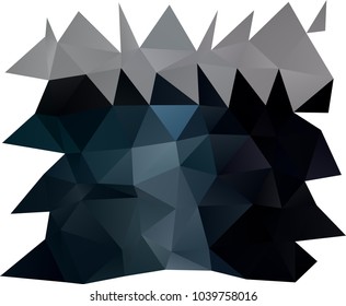 Dark BLUE vector abstract polygonal background. A completely new color illustration in a vague style. The elegant pattern can be used as part of a brand book.