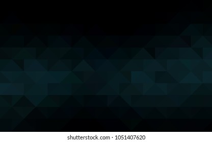 Dark BLUE vector abstract polygonal background. A vague abstract illustration with gradient. Brand-new design for your business.