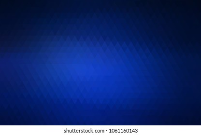 Dark BLUE vector abstract polygonal template. A completely new color illustration in a vague style. The elegant pattern can be used as part of a brand book.