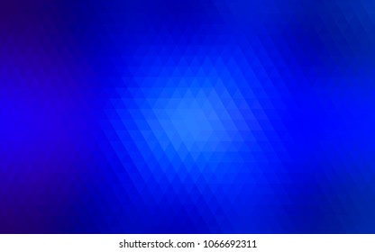 Dark BLUE vector abstract polygonal pattern. Brand-new colored illustration in blurry style with gradient. The template can be used as a background for cell phones.