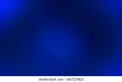 Dark BLUE vector abstract polygonal background. Shining colored illustration in a brand-new style. Brand-new design for your business.