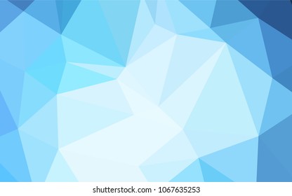 Dark BLUE vector abstract polygonal pattern. Colorful illustration in polygonal style with gradient. Textured pattern can be used for background.