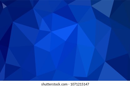 Dark BLUE vector abstract polygonal pattern. Elegant bright polygonal illustration with gradient. That new template can be used for your brand book.