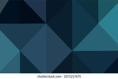 Dark BLUE vector abstract polygonal background. Polygonal abstract illustration with gradient. A completely new template for your business design.