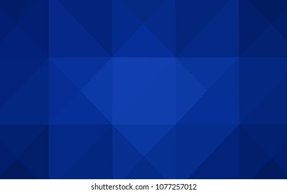 Dark BLUE vector abstract polygonal template. Colorful illustration in abstract style with gradient. A completely new design for your business.