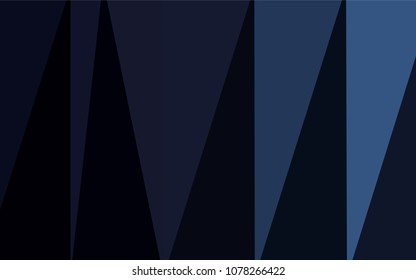 Dark BLUE vector abstract polygonal background. Triangular geometric sample with gradient.  A completely new design for your business.