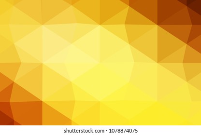Dark BLUE vector abstract polygonal template. Shining polygonal illustration, which consist of triangles. Triangular pattern for your business design.