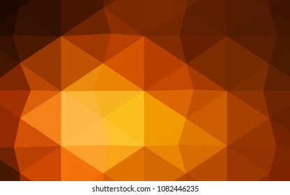 Dark BLUE vector abstract polygonal background. Creative geometric illustration in Origami style with gradient. The polygonal design can be used for your web site.