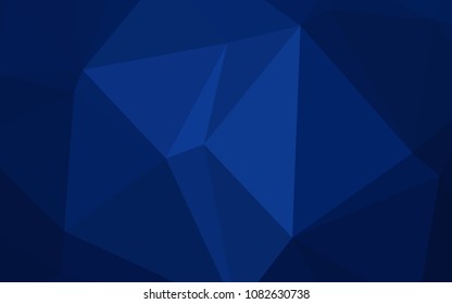Dark BLUE vector abstract polygonal pattern. Elegant bright polygonal illustration with gradient. Brand-new style for your business design.