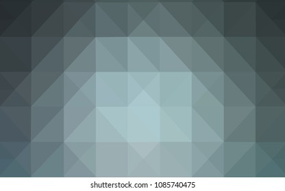 Dark BLUE vector abstract polygonal pattern. Glitter abstract illustration with an elegant triangles. A completely new template for your banner.