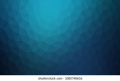 Dark BLUE vector abstract polygonal pattern. Elegant bright polygonal illustration with gradient. Textured pattern for your backgrounds.