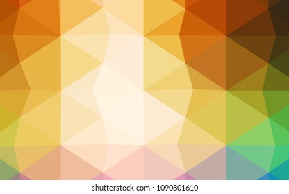 Dark BLUE vector abstract polygonal template. Geometric illustration in Origami style with gradient.  A completely new template for your business design.