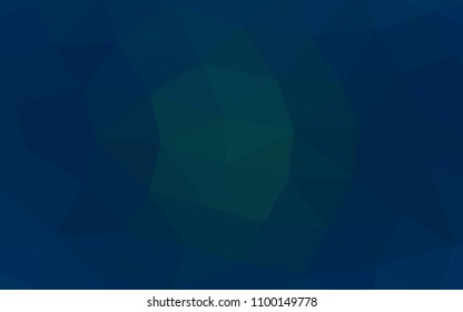 Dark BLUE vector abstract polygonal abstract polygonal. Colorful illustration in abstract style with gradient. A new texture for your design.