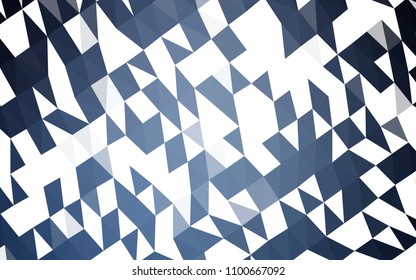 Dark BLUE vector abstract polygonal pattern. A sample with polygonal shapes. A completely new template for your business design.