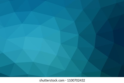 Dark BLUE vector abstract polygonal abstract polygonal. Shining colored illustration in a Brand new style. The template can be used as a background for cell phones.