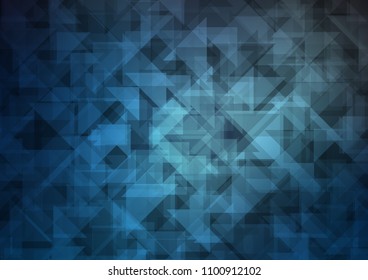 Dark BLUE vector abstract polygonal abstract polygonal. Colorful abstract illustration with gradient. Brand new style for your business design.