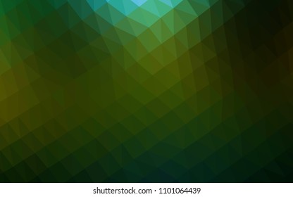 Dark BLUE vector abstract polygonal background. Brand new colored illustration in blurry style with gradient. The textured pattern can be used for background.