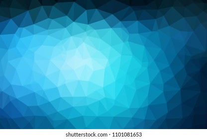Dark BLUE vector abstract polygonal template. Polygonal abstract illustration with gradient. A new texture for your web site.