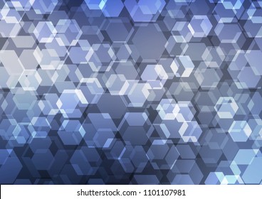 Dark BLUE vector abstract polygonal template. Colorful illustration in abstract style with gradient. The template can be used as a background for cell phones.