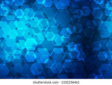 Dark BLUE vector abstract polygonal background. Colorful abstract illustration with gradient. A new texture for your design.