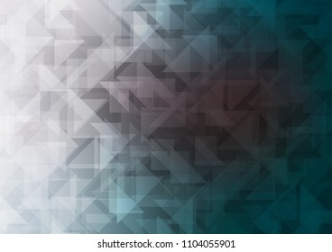 Dark BLUE vector abstract polygonal cover. An elegant bright illustration with gradient. The template can be used as a background for cell phones.