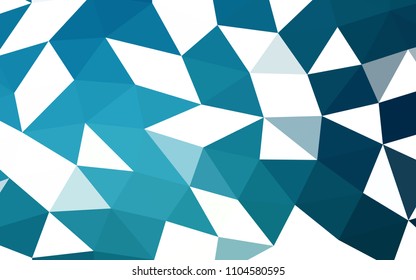 Dark BLUE vector abstract polygonal abstract polygonal. Creative geometric illustration in Origami style with gradient. A completely new template for your business design.