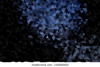 Dark BLUE vector abstract polygonal template. Colorful abstract illustration with gradient. A completely new design for your business.