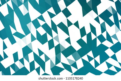 Dark BLUE vector abstract polygonal layout. Creative illustration in halftone style with gradient. The elegant pattern can be used as part of a brand book.
