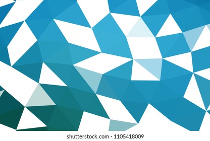 Dark BLUE vector abstract polygonal abstract polygonal. Creative geometric illustration in Origami style with gradient. The best triangular design for your business.