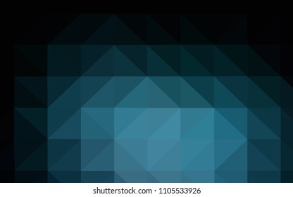 Dark BLUE vector abstract polygonal pattern. Elegant bright polygonal illustration with gradient. A completely new design for your leaflet.