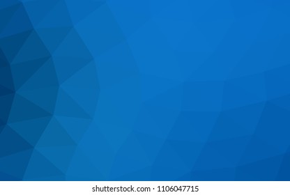 Dark BLUE vector abstract polygonal abstract polygonal. Brand new colored illustration in blurry style with gradient. A completely new template for your business design.