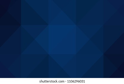 Dark BLUE vector abstract polygonal background. Shining colored illustration in a new style. That new template can be used for your brand book.