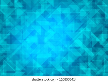 Dark BLUE vector abstract polygonal abstract polygonal. Colorful illustration in abstract style with gradient. A completely new design for your business.
