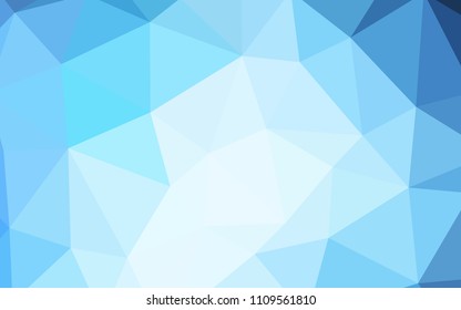 Dark BLUE vector abstract polygonal background. Creative illustration in halftone style with triangles. Textured pattern for your backgrounds.