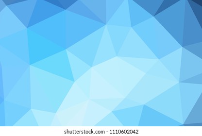 Dark BLUE vector abstract polygonal background. Modern abstract illustration with triangles. Best triangular design for your business.