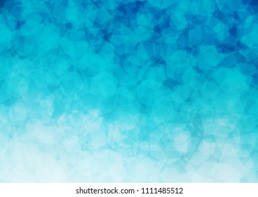 Dark BLUE vector abstract polygonal pattern. Shining colored illustration in a Brand new style. A completely new template for your business design.