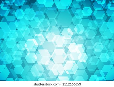 Dark BLUE vector abstract polygonal background. Geometric illustration in Origami style with gradient.  Brand new style for your business design.